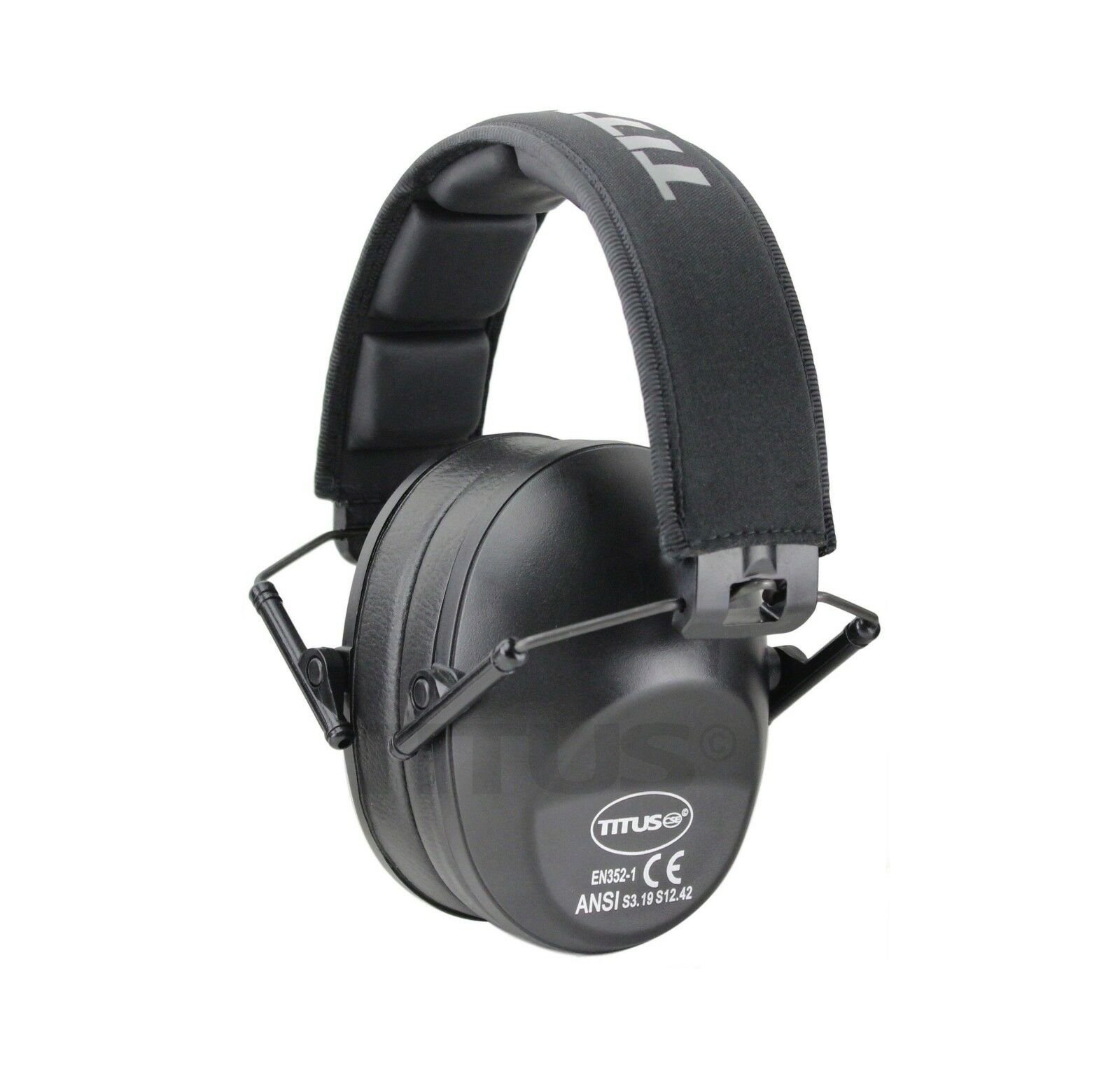 Low Profile Black Ear Muffs Hearing Noise Reduction Protection Shooting 34 Nrr
