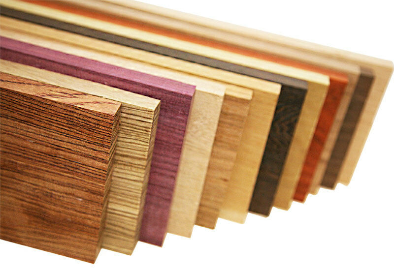10lbs Of Exotic Hardwood Lumber Variety Pack