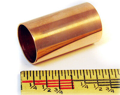 Polished Copper Pipe Stubby Slide: 1 1/2" Great For Cigar Box Guitar!