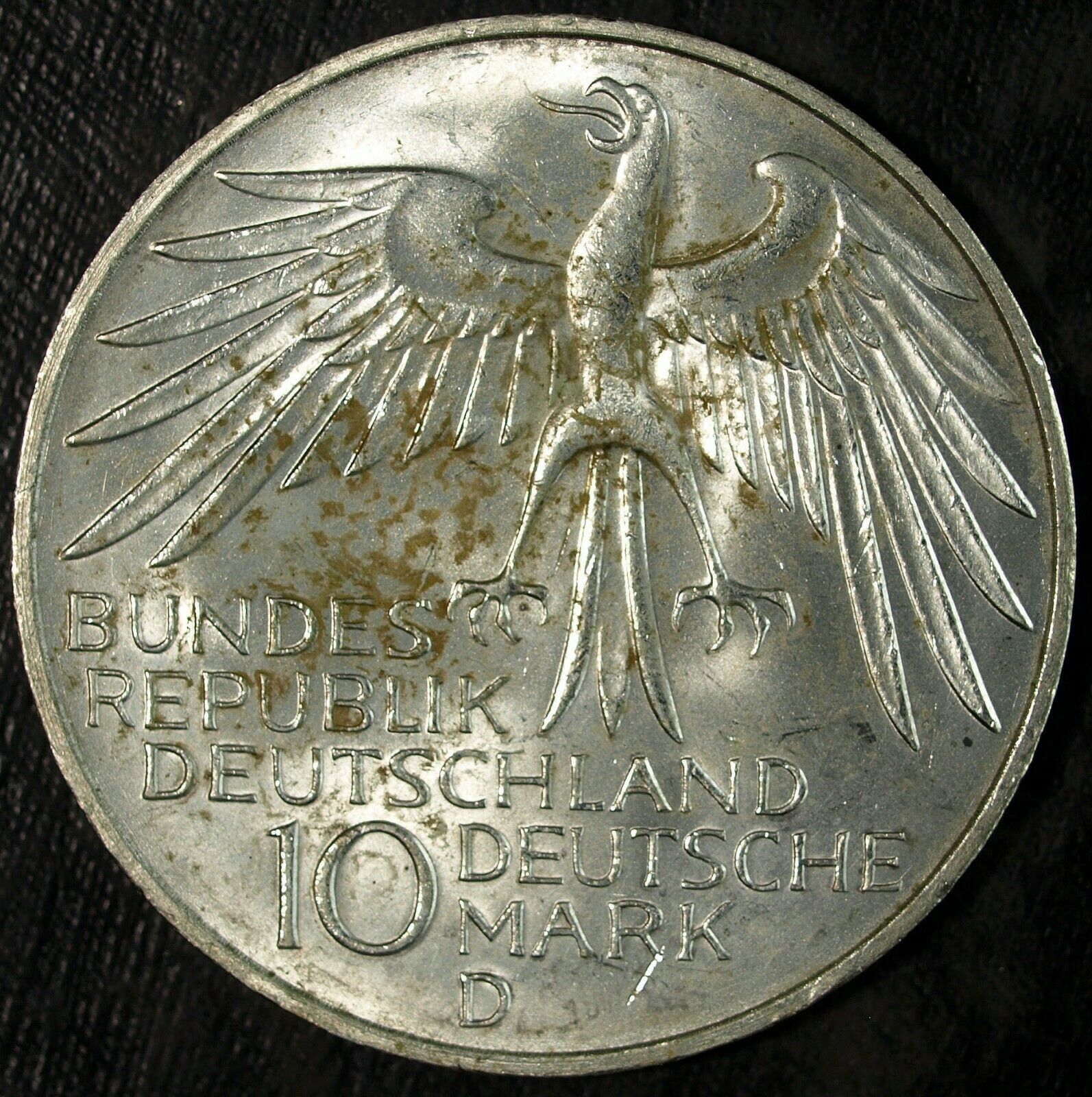 1972 Olympic "d" Silver German 10 Deutsche Mark  ☆☆ Great For Sets ☆☆ 477