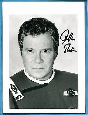 William Shatner~ 3.5 X 5 Star Trek B&w Photo Facsimile Autograph Auto (b449)
