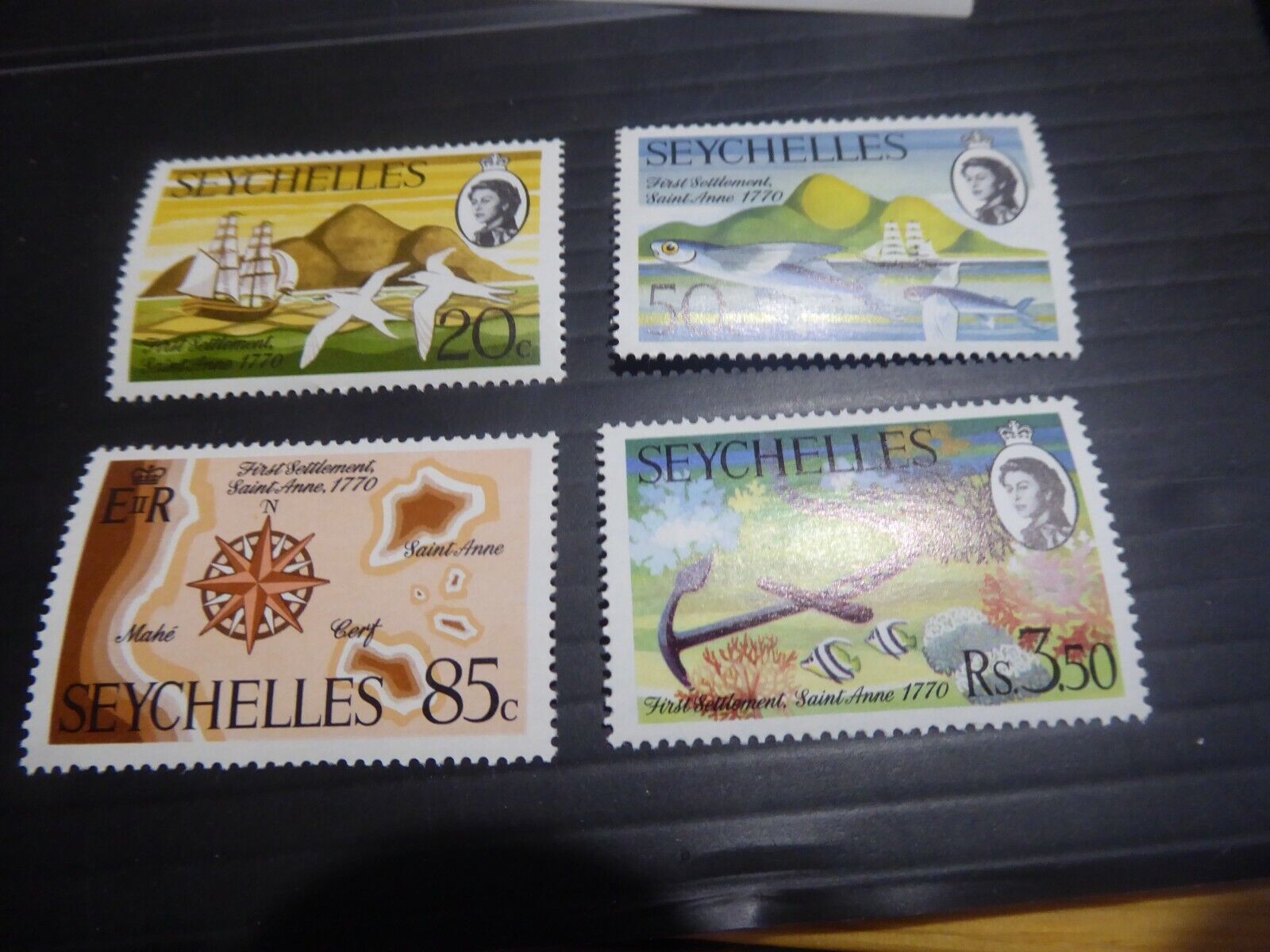 Seychelles 1970 Sg 280-283 Bicent Of 1st Settlement Mnh