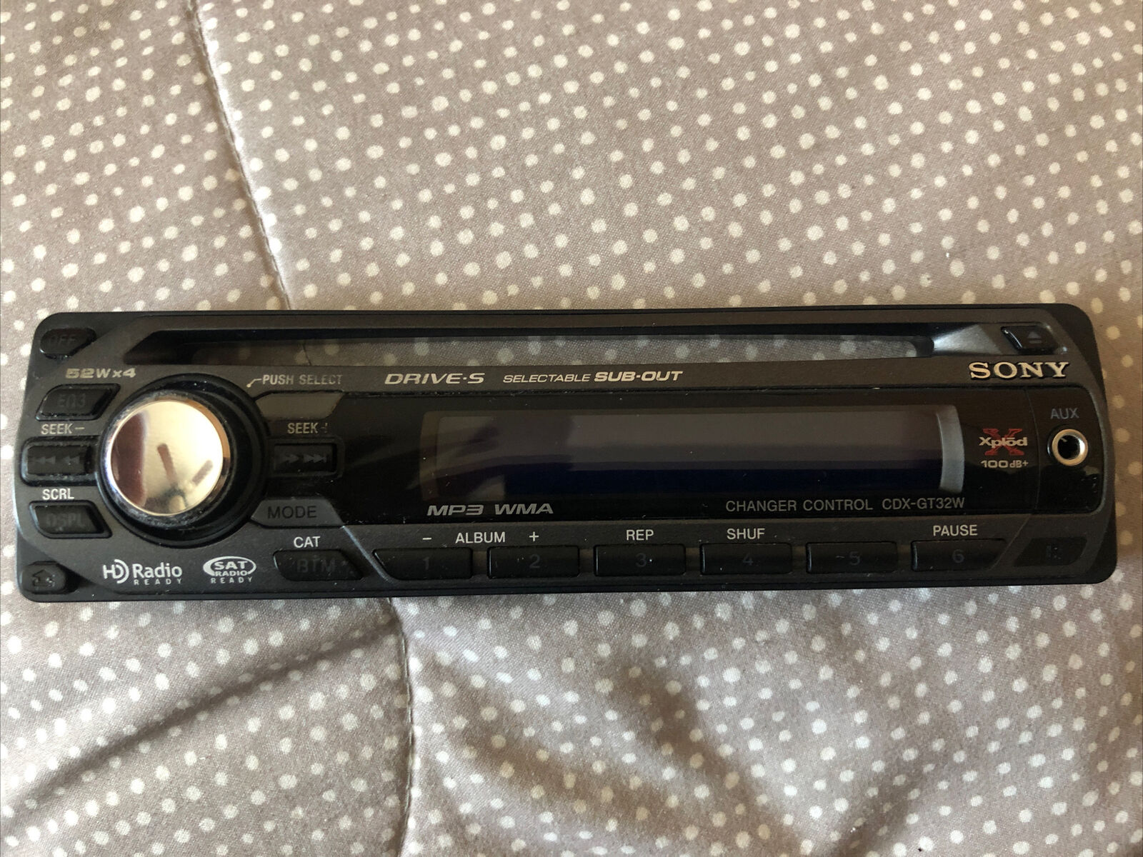 Sony Xplod Cdx-gt32w Detachable Faceplate Only Oem