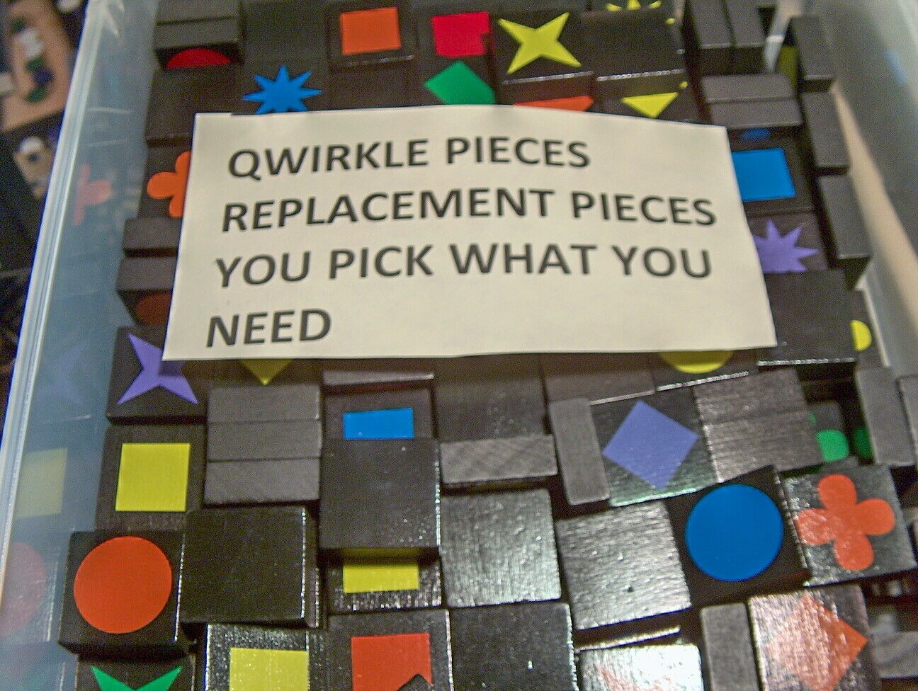 Qwirkle Quirkle Game Replacement Tile/piece/block (1 Tile) Any Color Any Shape