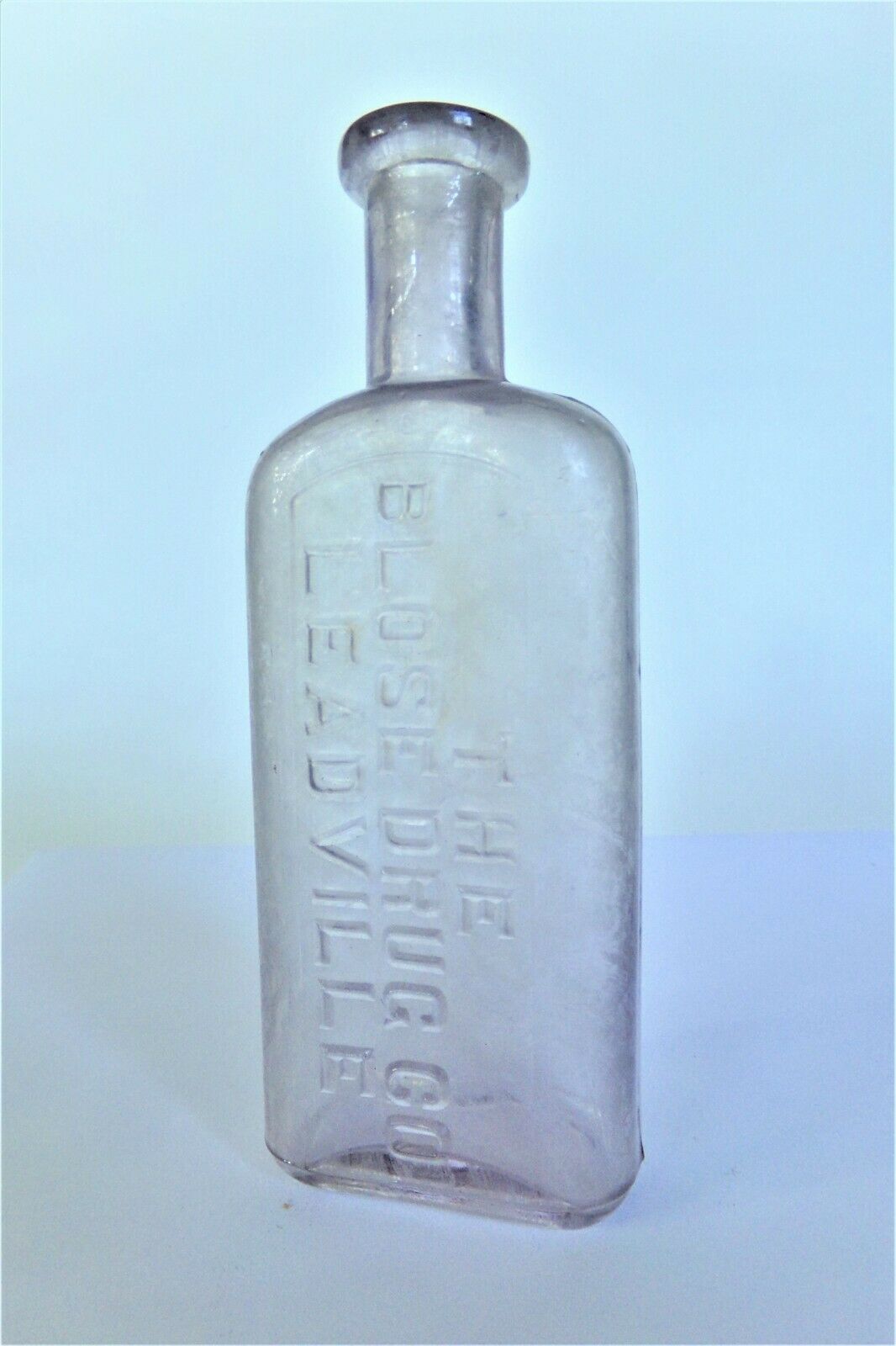 Light Amethyst Colorado Drug Store Bottle ~ The Blose Drug Co Leadville