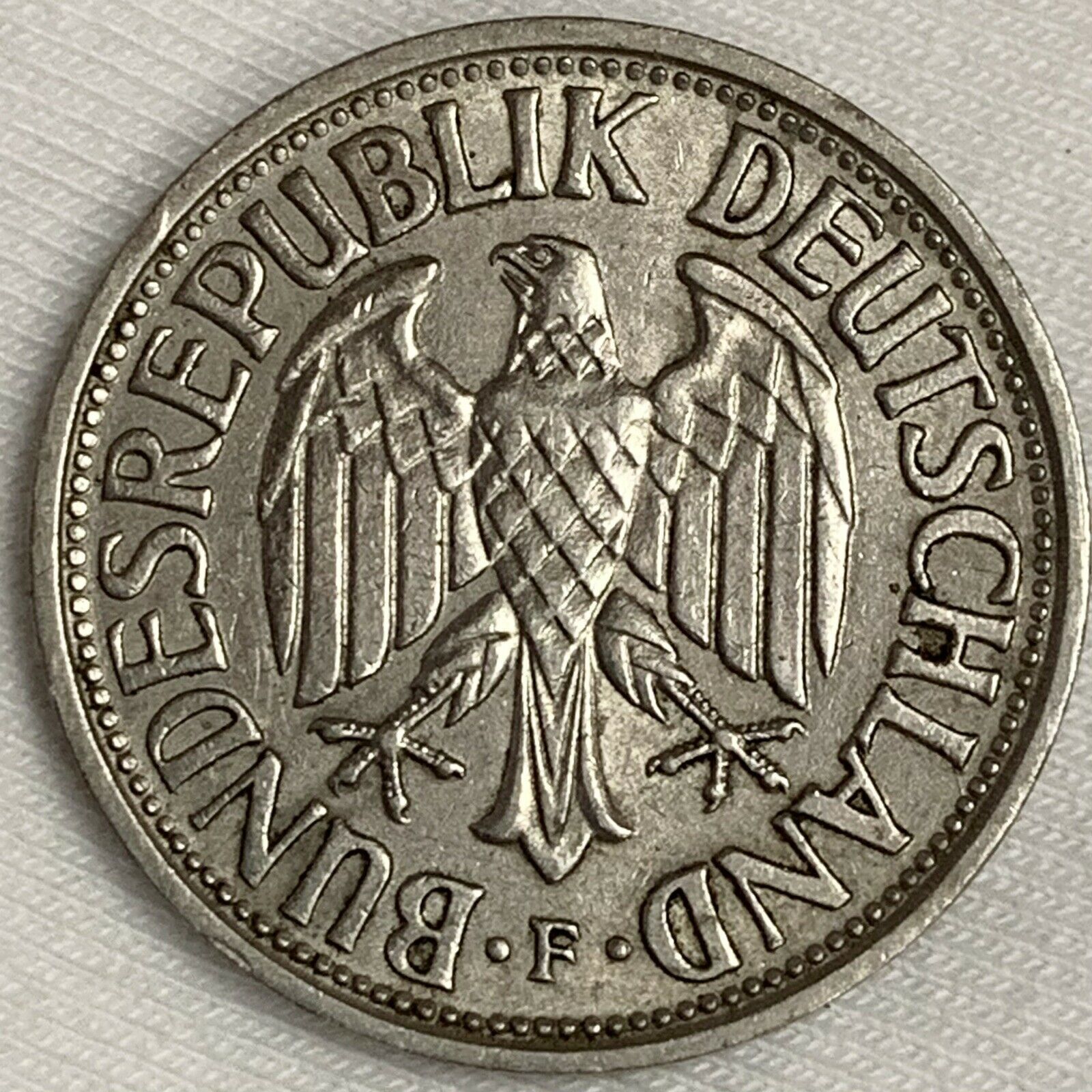 1950-f Germany 1 Mark Coin (l103)