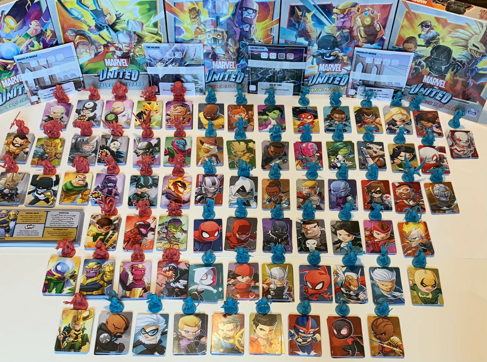 Marvel United Board Game ~ Super Heroes, Villains, Locations, & Challenges