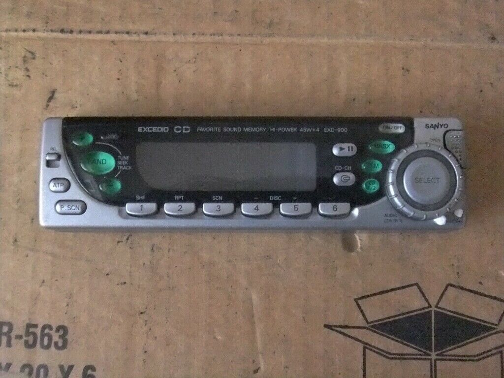 Sanyo Exd-900  Face Plate. Tested. Don't Combine Shipping.