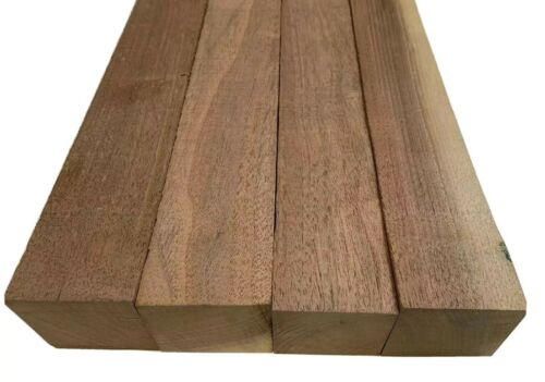 4 Pack Set,  Black Walnut Lumber Board, Turning Wood,  2" X 2" X 18"  Free Ship