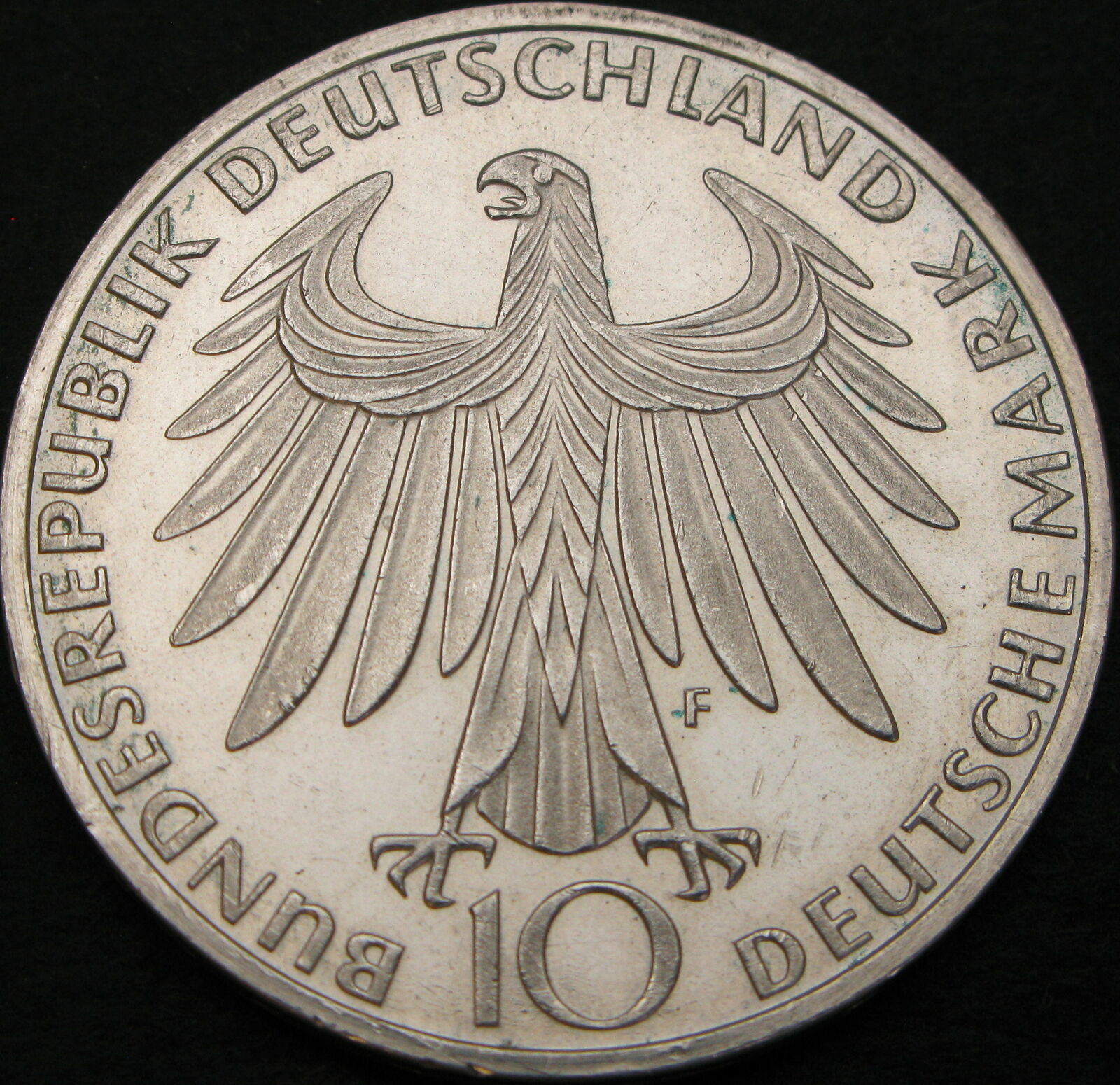 Germany 10 Mark 1972f - Silver - Olympic Games Munich - Aunc - 3939 ¤