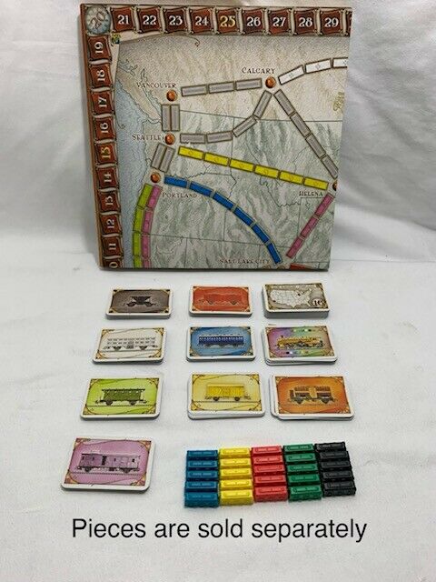 Pick-a-part For Ticket To Ride -replacement Parts Pieces Cards Trains Gameboard