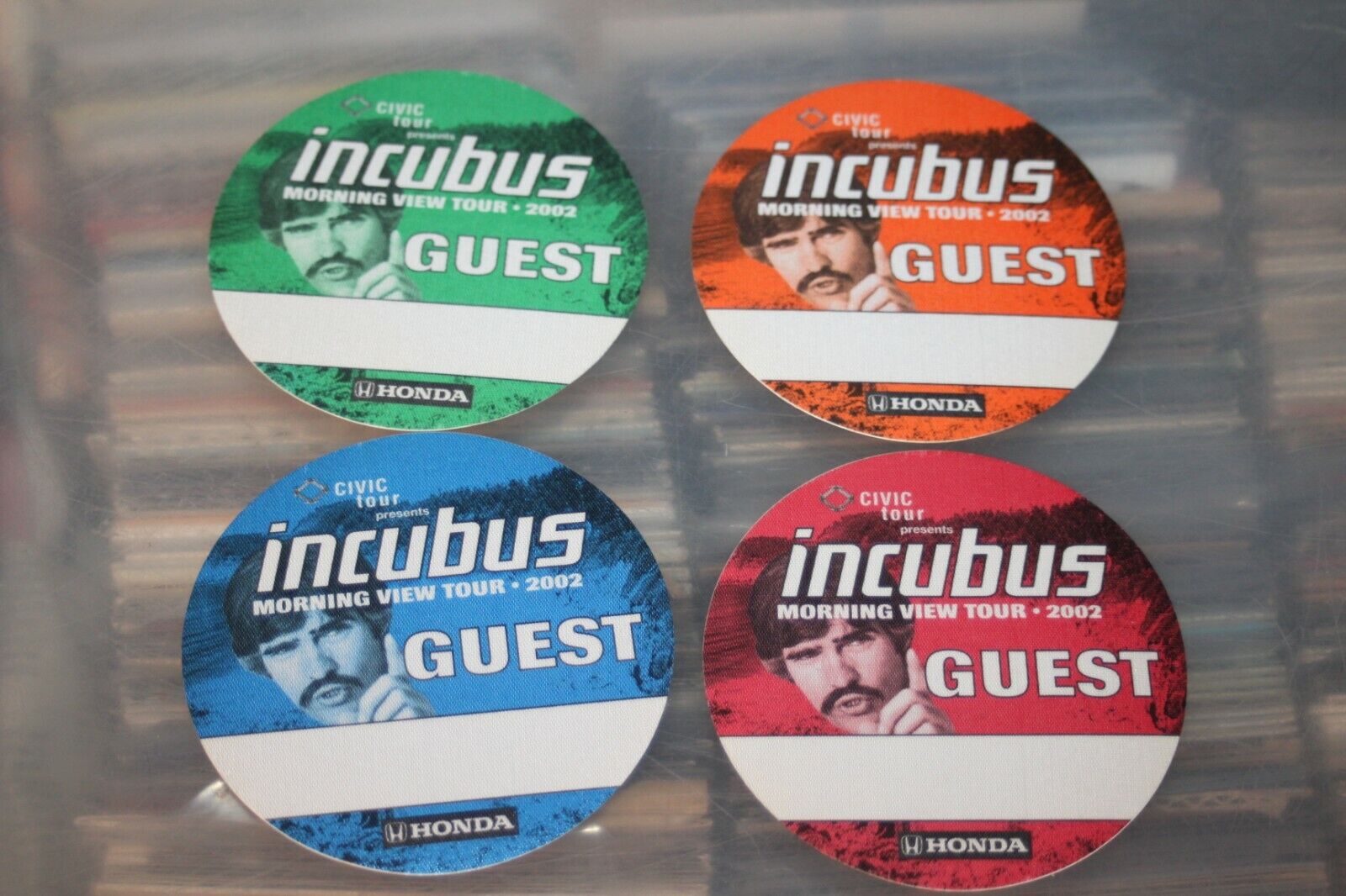 Incubus  - 4x Unused Backstage Pass - Lot # 03    - Free Postage --