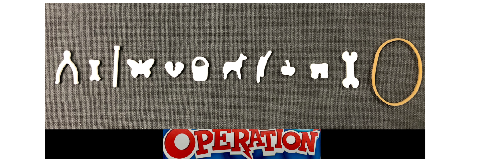 Operation Game Replacement Pieces & Parts Complete Set Of 12 Funny Ailments