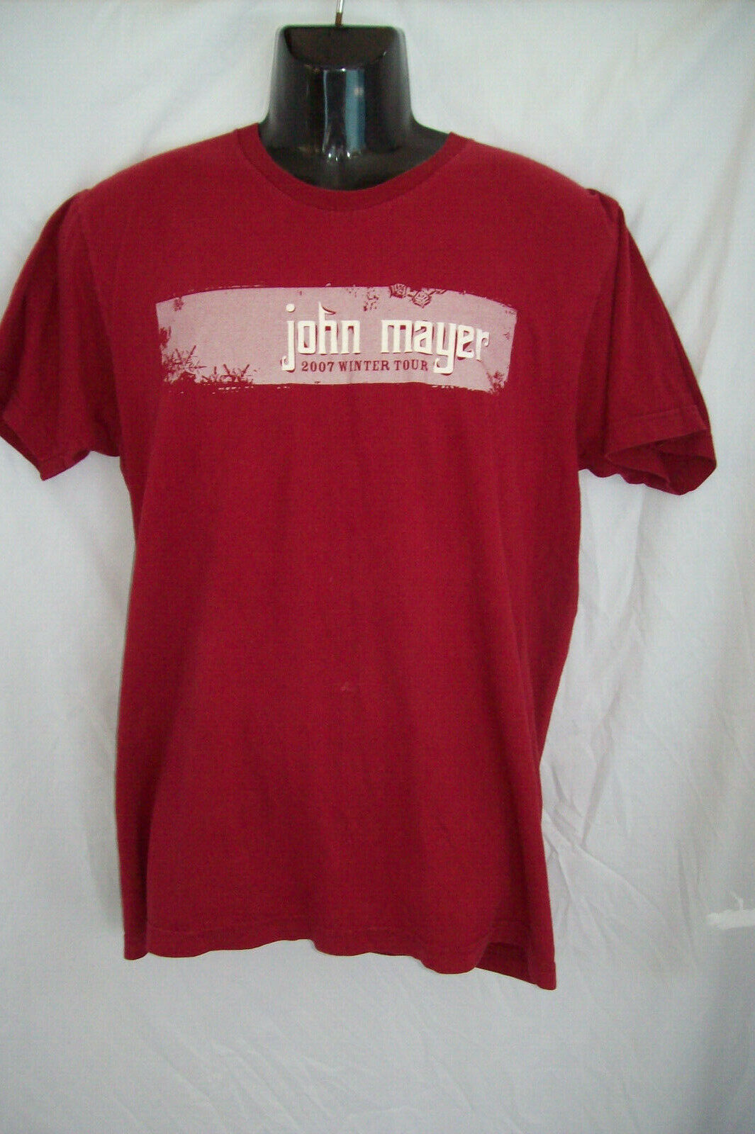 2007 John Mayer "winter Tour" Concert T-shirt Size Large American Apparel