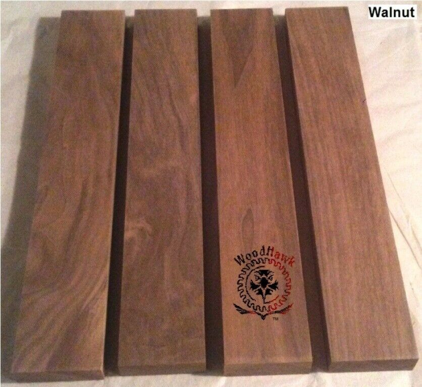 3/4"x2"x24" - 4 Black Walnut 4 Maple 4 Cherry Wood Cutting Lumber Boards 12 Pack