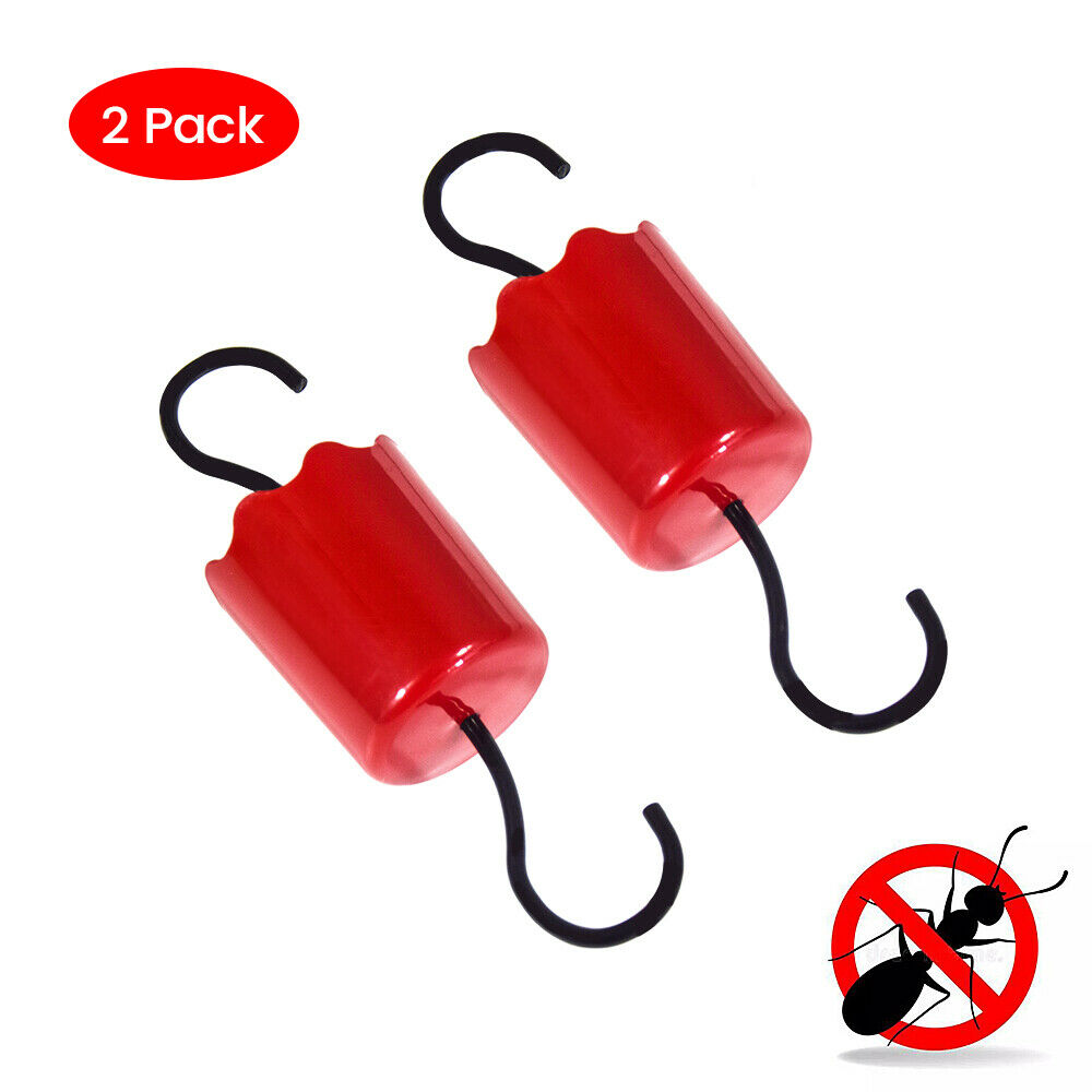 Ejwox Hummingbird Feeder Insect Guard Outdoors Large Ant Moat With Hooks, 2-pack