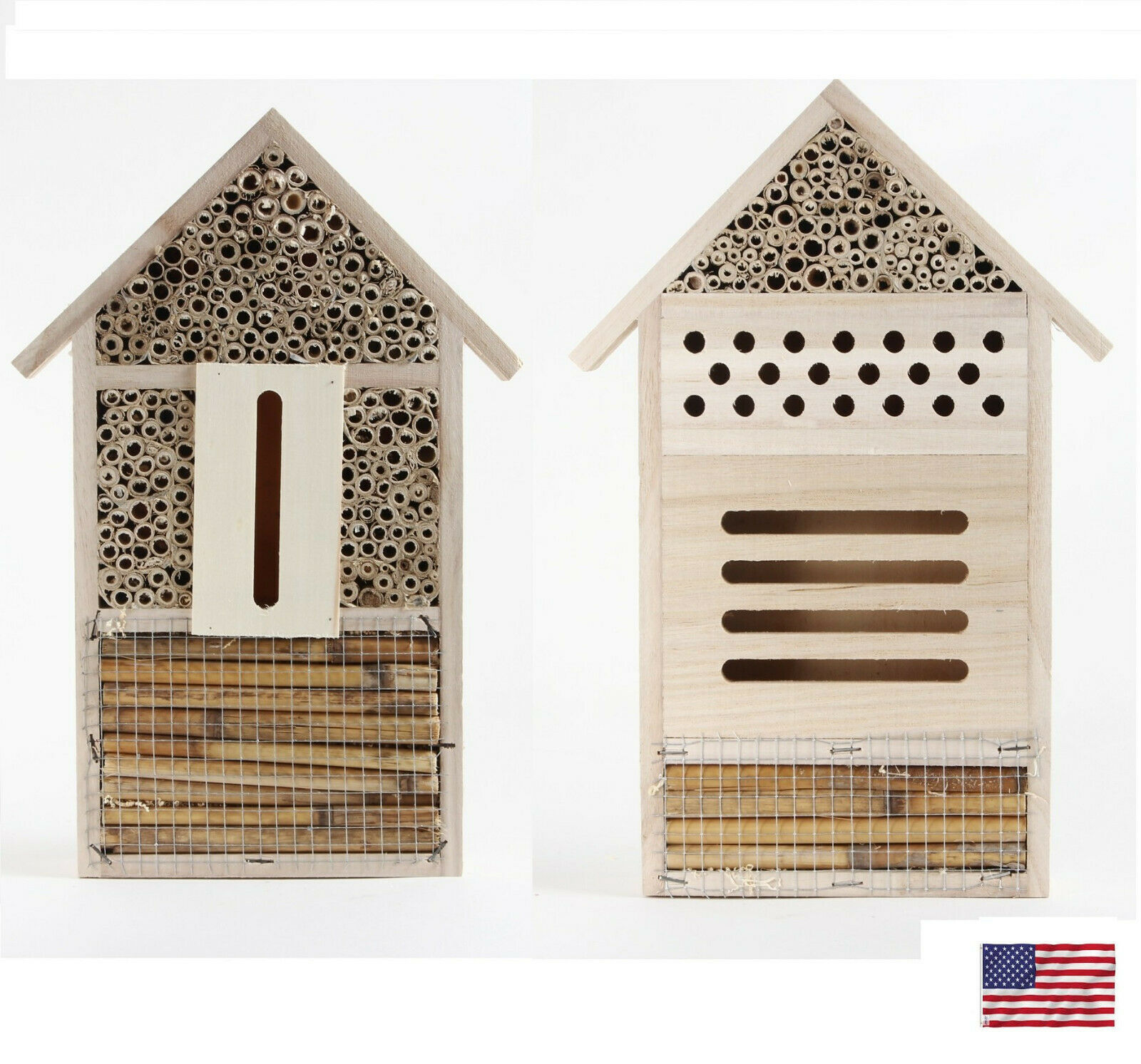 Insect  Hotel Wooden Nest Home Bee Keeping Bug Ladybird Garden Pollination Box