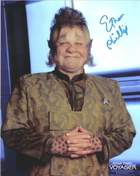 Ethan Phillips As Neelix On Star Trek Voyager 8 X 10 Photo Autograph #1