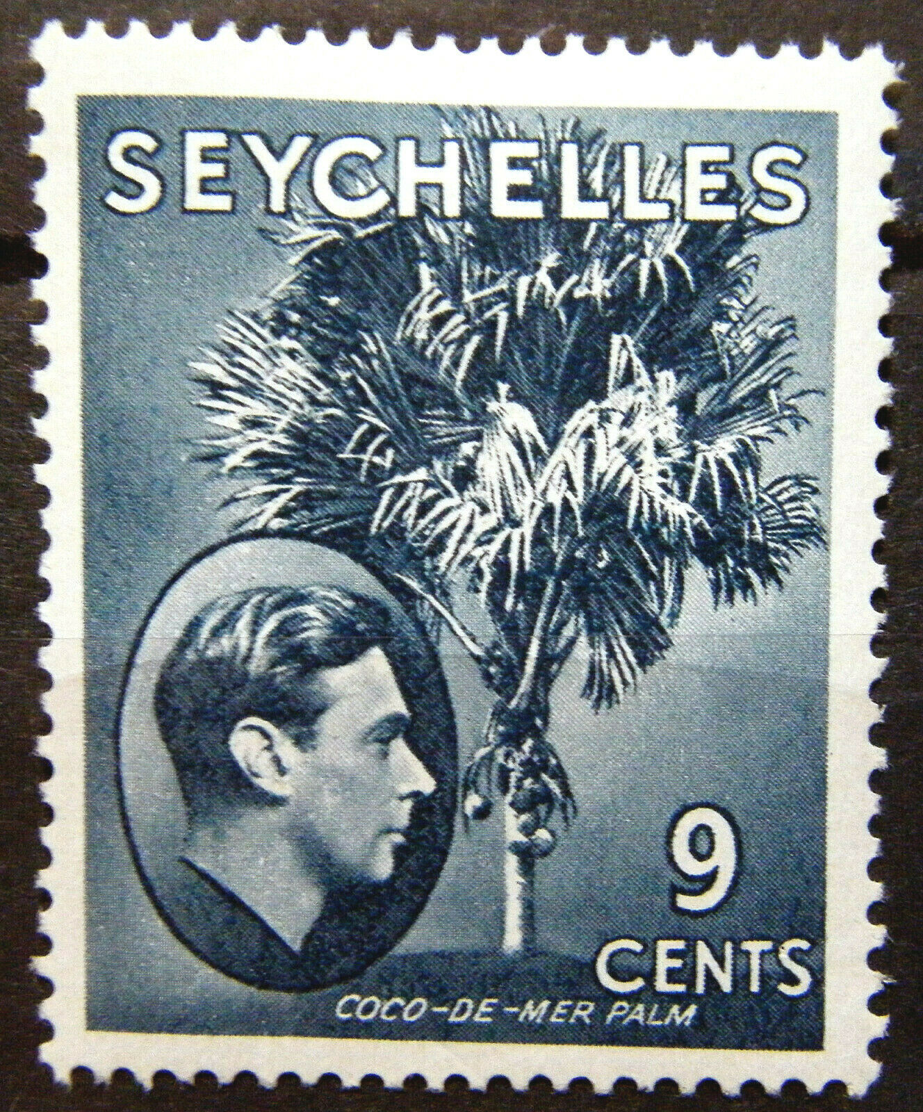 Seychelles Stamp 1938-49 9c King George Vi Scott # 131 Sg138a Mint Og H