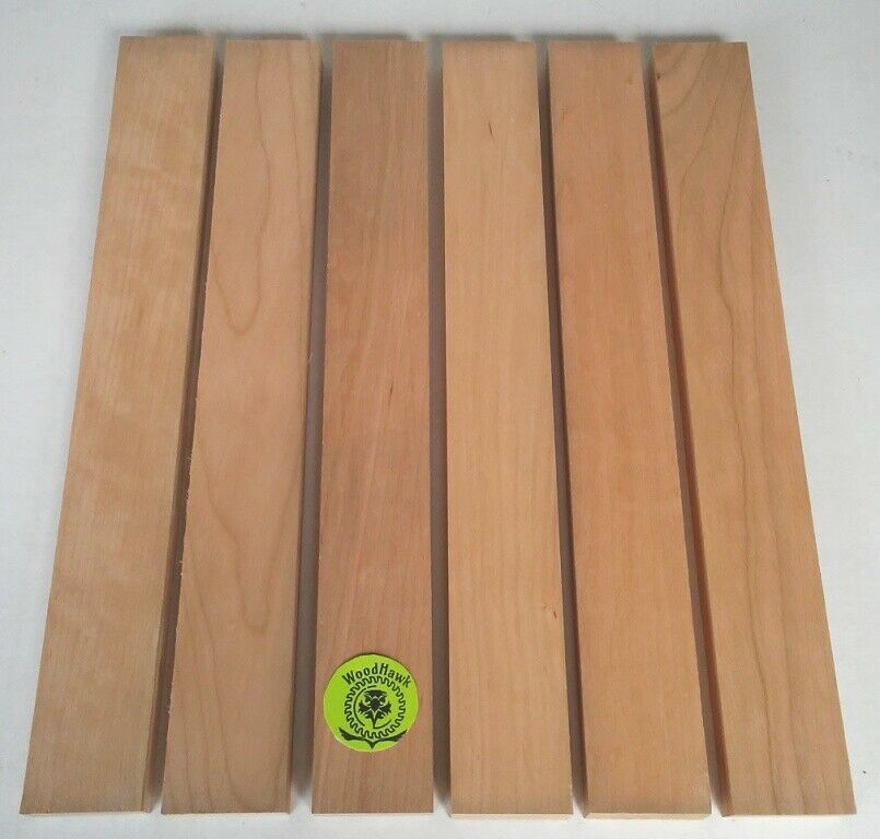 3/4” X 2” X 16” Cherry Wood Cutting Lumber Boards Kiln Dry No Knots No Cracks