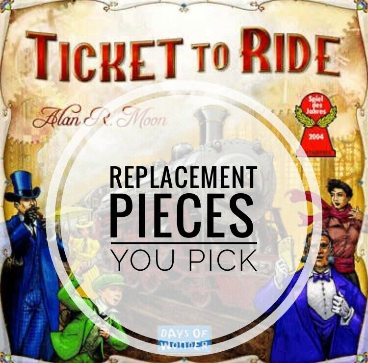 Ticket To Ride Individual And Lot Train Game Replacement Pieces - You Choose