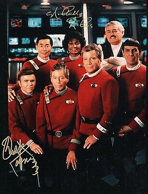 Walter Koenig Nichelle Nichols Star Trek Signed Double Autograph Photo Glossy