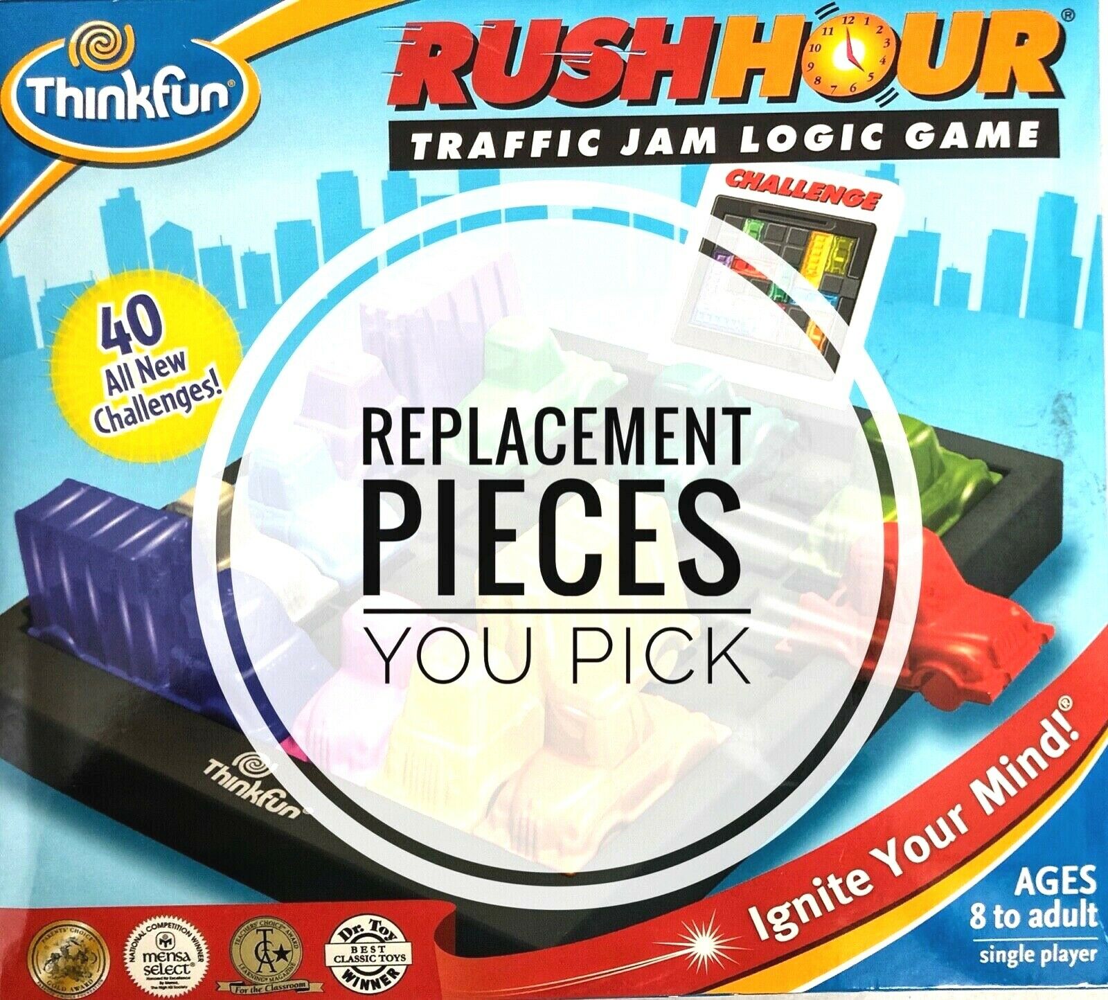 Rush Hour Traffic Jam Replacement Parts & Pieces Think Fun Logic Game You Choose