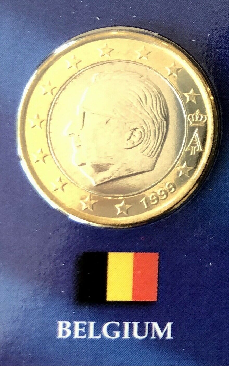 2002 Belgium 1 Euro Coin From Us Mint State Quarters & Euro Coin Set - Free Ship