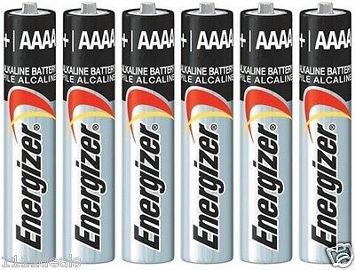6 Battery Energizer Aaaa E96 1.5v Alkaline Replaces E96, Lr8d425, Mn2500, Mx2500