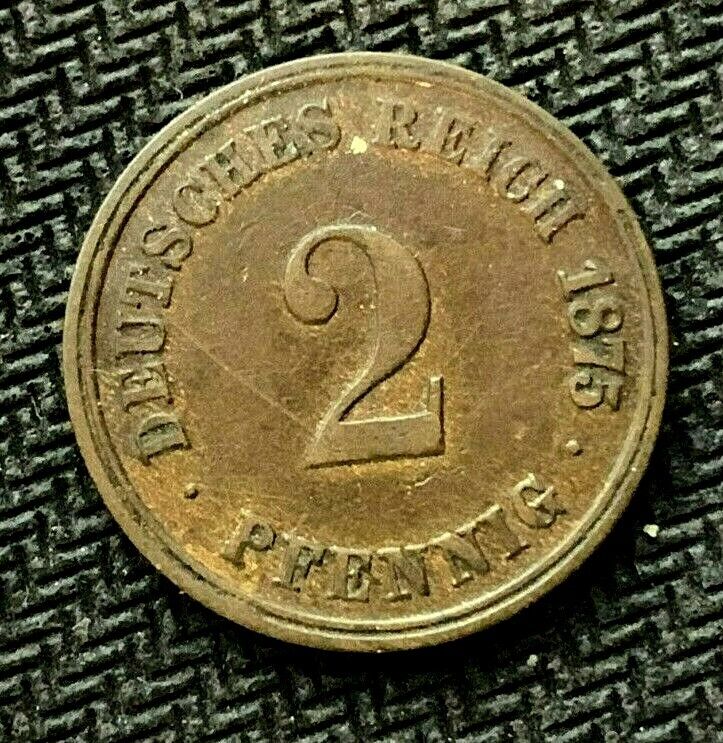 1975 J Germany 2 Pfennig Coin Au      Higher Grade World Coin       #c735