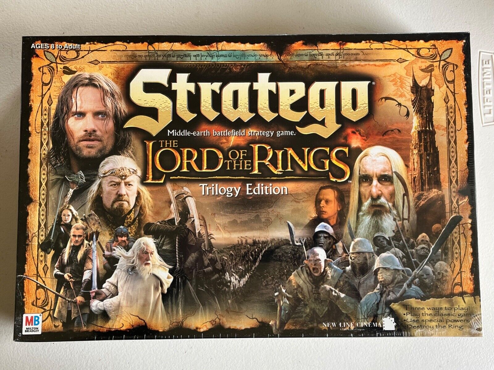 Milton Bradley Strategy Board Game Lord Of The Rings Trilogy Edition