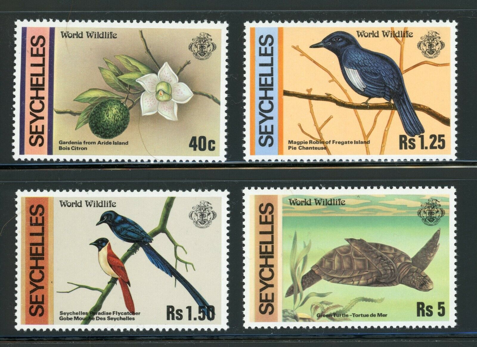 Seychelles Complete Mnh Set #417-420 Various Designs Stamps Africa