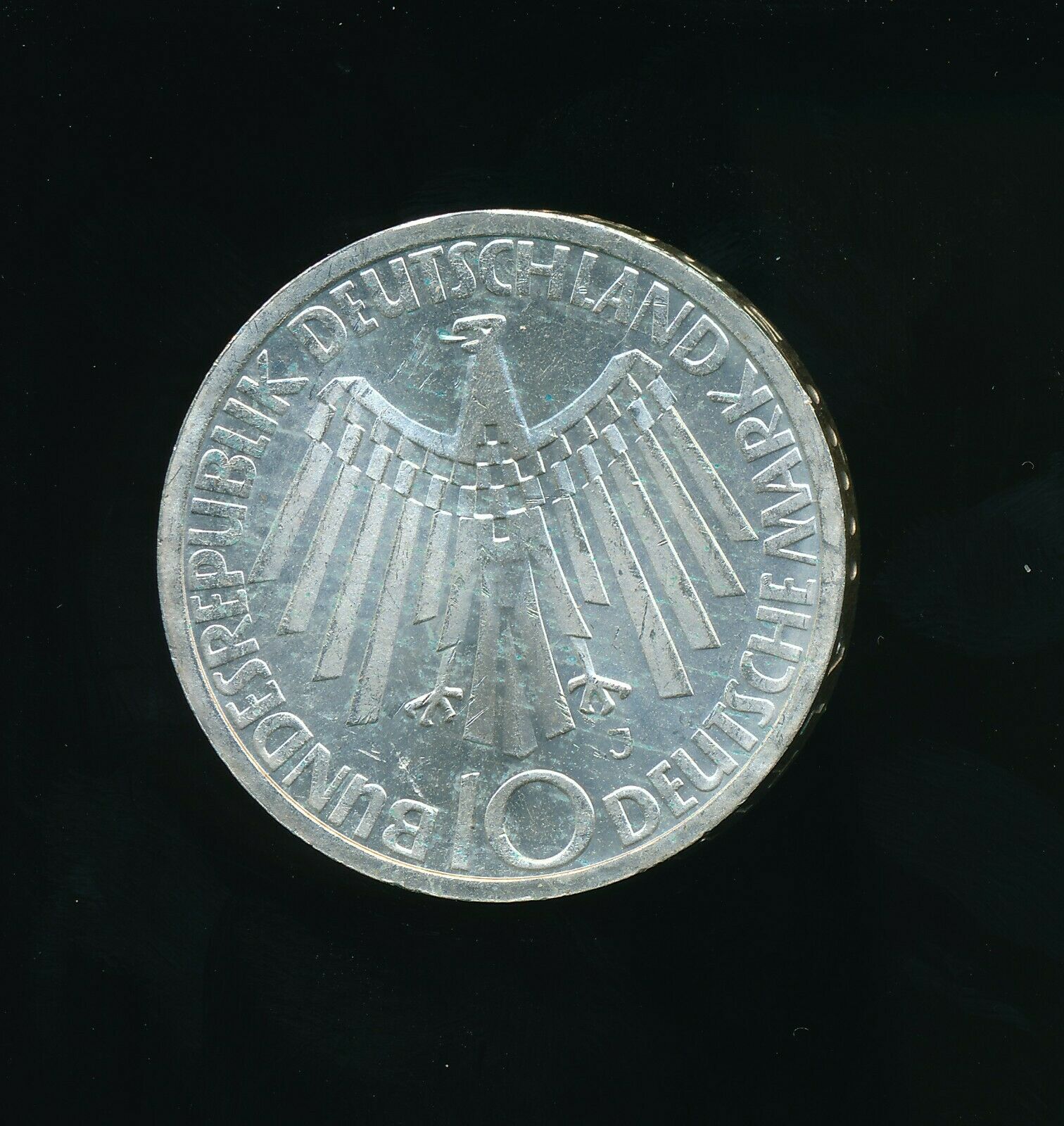 Germany 1972 Silver 10 Mark Km#134.1  Munich, Bavaria, West Germany