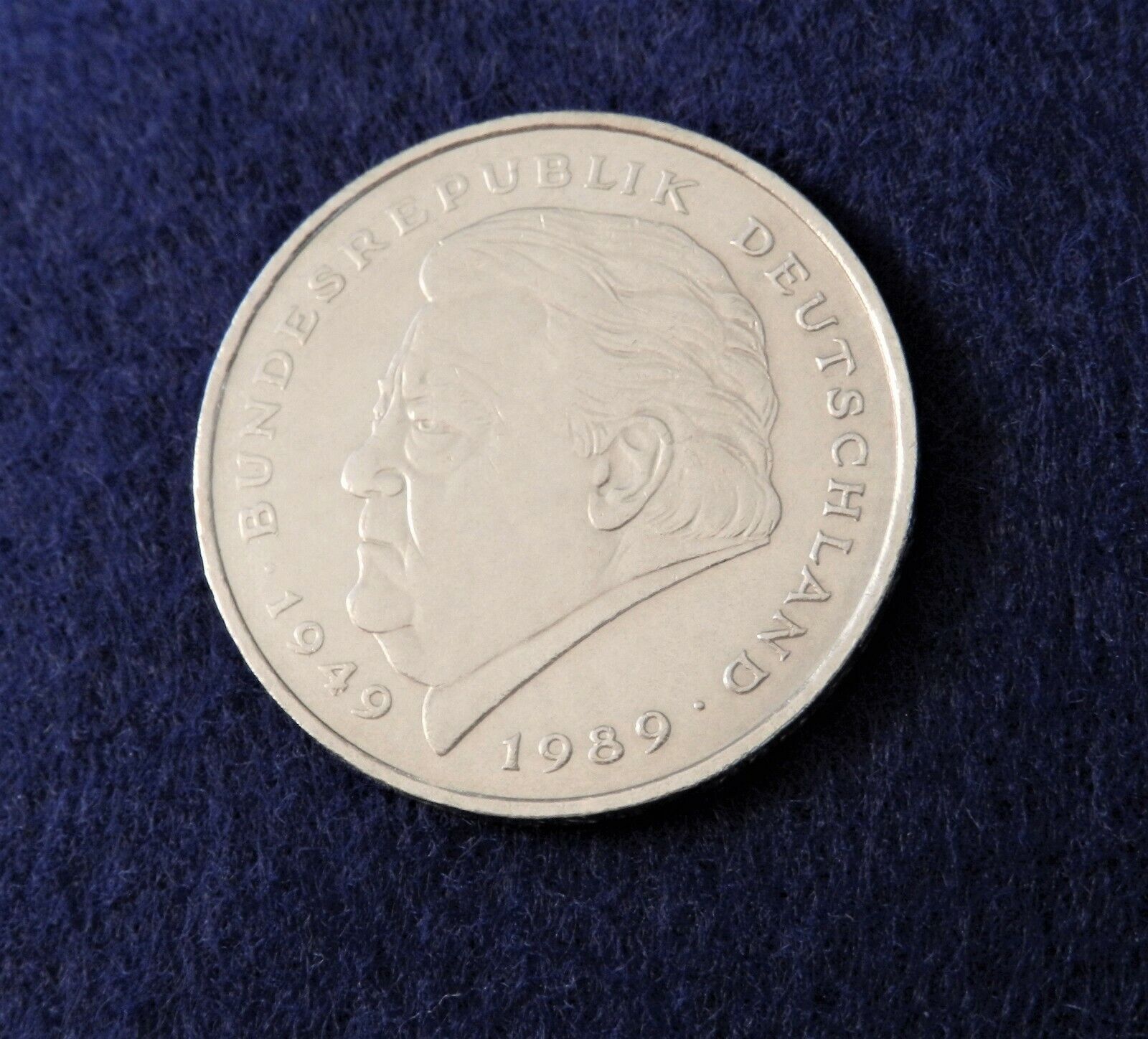 1990 F Germany 2 Mark - Franz Joseph Strauss - Nice Coin - See Pics