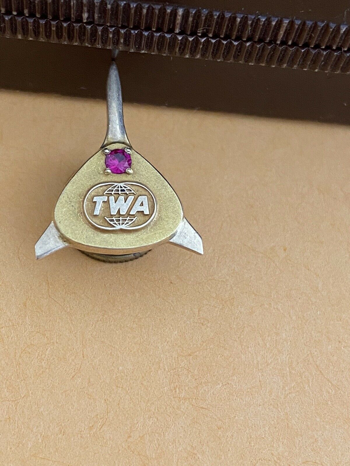 Twa Airlines Pin 10 K With Ruby